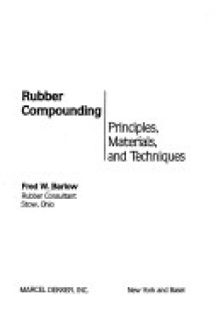 Cover of Rubber Compounding