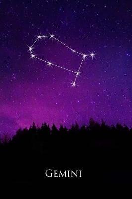 Book cover for Gemini Constellation Night Sky Astrology Symbol Zodiac Horoscope Journal