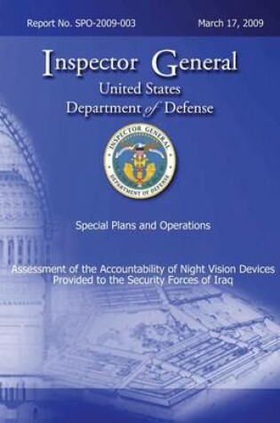 Cover of Assessment of the Accountability of Night Vision Devices Provided to the Security Forces of Iraq