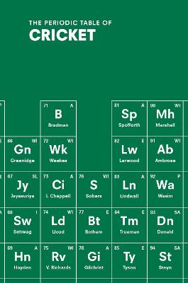 Book cover for The Periodic Table of CRICKET