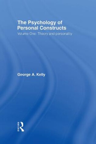 Cover of Psychology of Personal Constructs V1