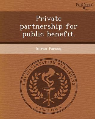 Book cover for Private Partnership for Public Benefit