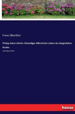 Cover of Philipp Adam Ulrichs