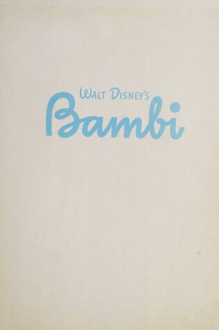 Cover of Walt Disney's Bambi