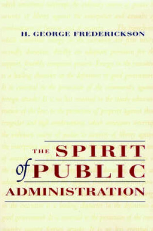 Cover of The Spirit of Public Administration