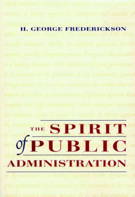 Book cover for The Spirit of Public Administration