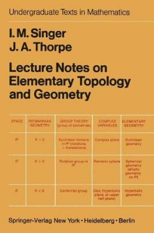 Cover of Lecture Notes on Elementary Topology and Geometry