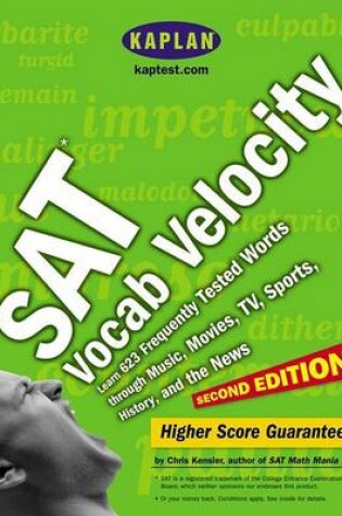 Cover of Kaplan SAT Vocab Velocity