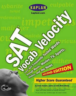Book cover for Kaplan SAT Vocab Velocity