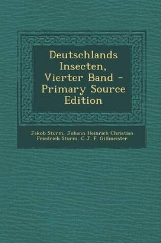 Cover of Deutschlands Insecten, Vierter Band - Primary Source Edition