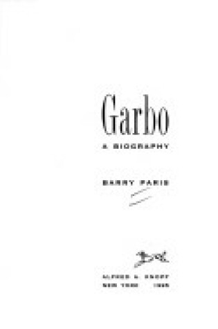 Cover of Garbo