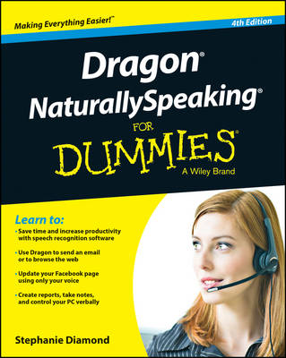 Book cover for Dragon NaturallySpeaking For Dummies