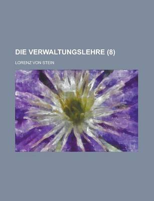 Book cover for Die Verwaltungslehre (8)