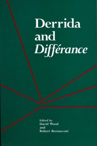 Cover of Derrida and Difference