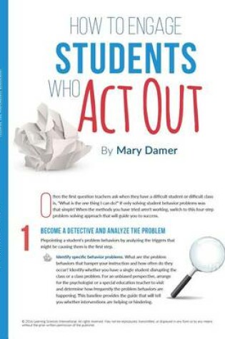 Cover of How to Engage Students Who Act Out Quick Reference Guide