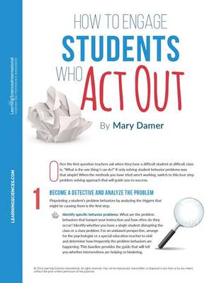 Book cover for How to Engage Students Who Act Out Quick Reference Guide