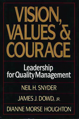 Cover of Vision, Values and Courage