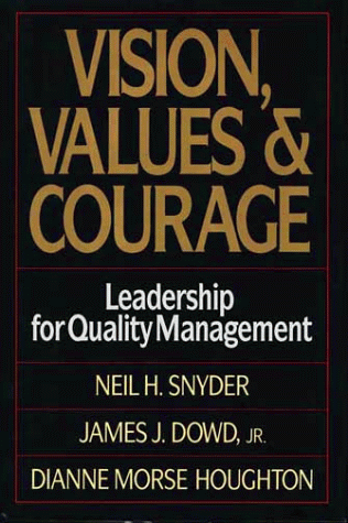 Book cover for Vision, Values and Courage