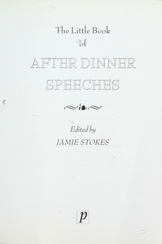 Cover of Little Bk after Dinner Speeches