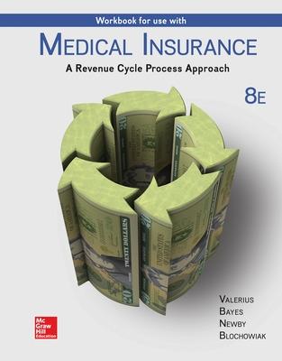 Book cover for Workbook for Use with Medical Insurance:  A Revenue Cycle Process Approach