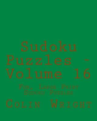 Book cover for Sudoku Puzzles - Volume 16