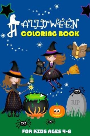 Cover of Halloween Coloring Book for Kids Ages 4-8