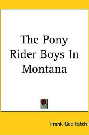 Cover of The Pony Rider Boys in Montana