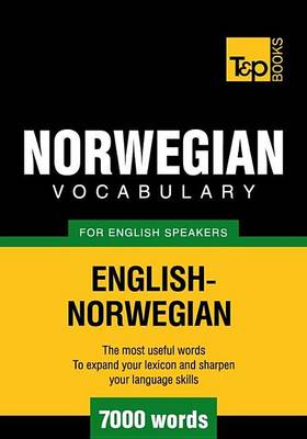 Book cover for Norwegian Vocabulary for English Speakers - English-Norwegian - 7000 Words