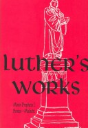 Book cover for Luther's Works Vol 20