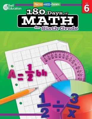 Book cover for 180 Days of Math for Sixth Grade