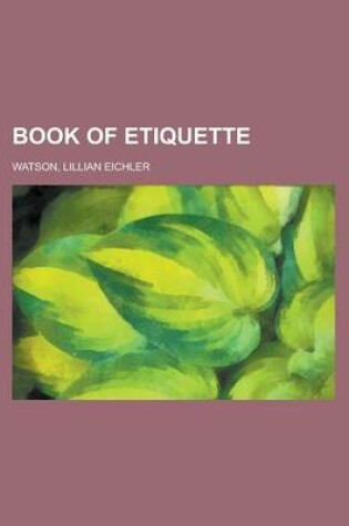 Cover of Book of Etiquette Volume 2