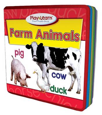 Book cover for Farm Animals Play & Learn Foam Puzzle Book
