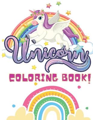 Book cover for Unicorn Coloring Book