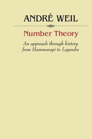 Cover of Number Theory