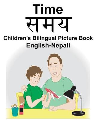 Book cover for English-Nepali Time Children's Bilingual Picture Book