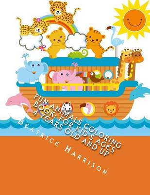 Book cover for Fun Animals Coloring Book