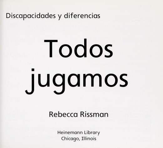 Cover of Todos Jugamos