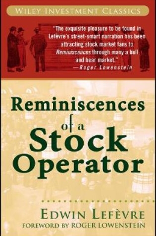 Cover of Reminiscences of a Stock Operator