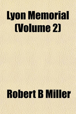 Book cover for Lyon Memorial (Volume 2)