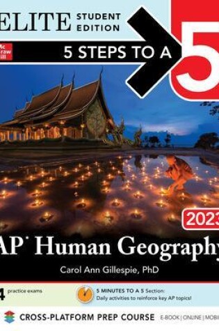 Cover of 5 Steps to a 5: AP Human Geography 2023 Elite Student Edition