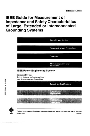 Cover of IEEE Guide for Measurement of Impedance and Safetycharacteristics of Large, Extended or Inter...