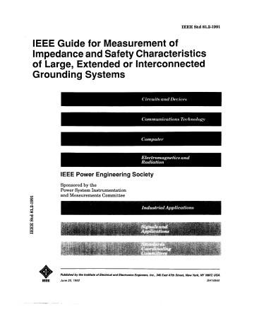 Book cover for IEEE Guide for Measurement of Impedance and Safetycharacteristics of Large, Extended or Inter...