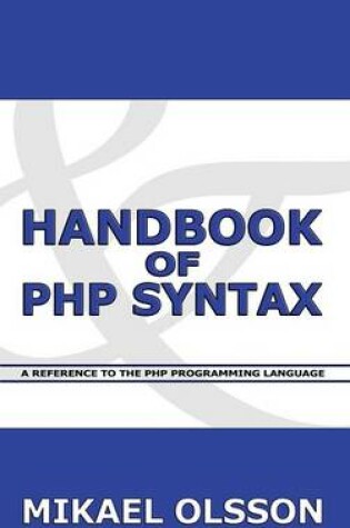 Cover of Handbook of PHP Syntax