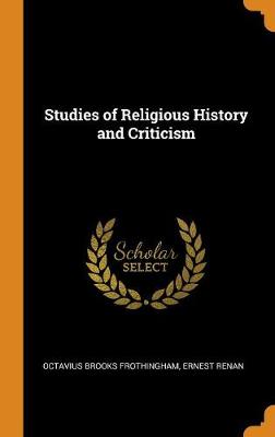 Book cover for Studies of Religious History and Criticism