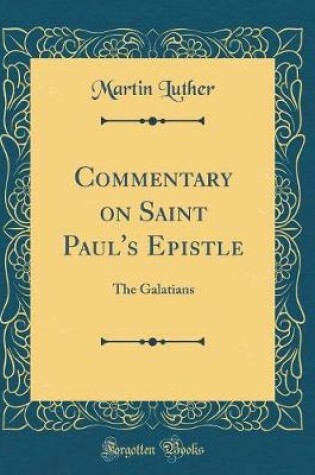 Cover of Commentary on Saint Paul's Epistle