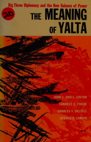 Book cover for Meaning of Yalta