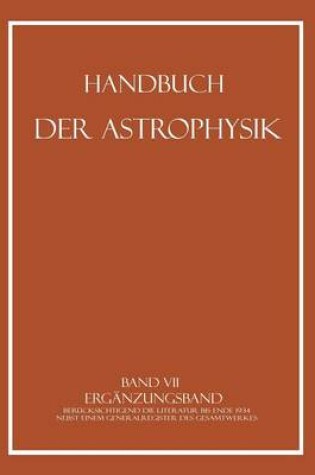 Cover of Erganzungsband