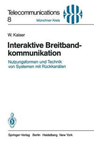 Cover of Interaktive Breitbandkommunikation