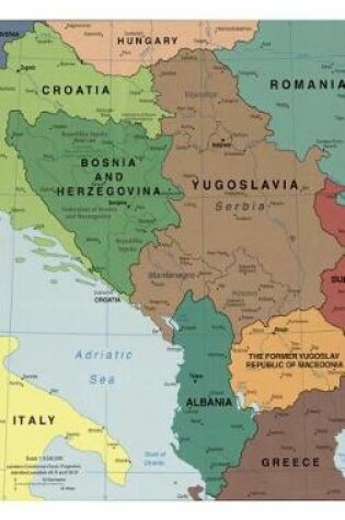 Cover of Cool Modern Map of the Balkan Nations in Europe Journal