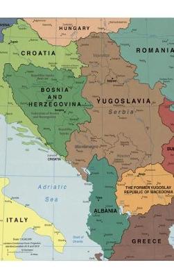 Book cover for Cool Modern Map of the Balkan Nations in Europe Journal